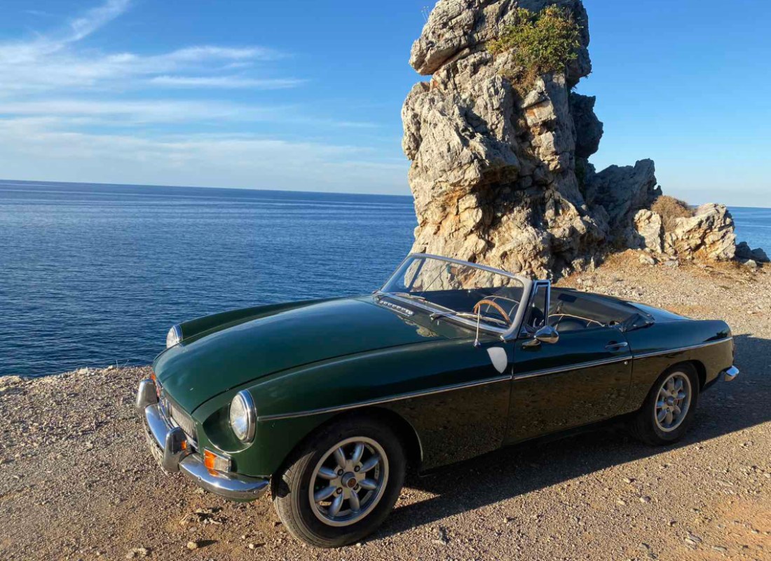 MG B 1966 Ενοικίαση Vintage Αυτοκινήτου Για Γάμο